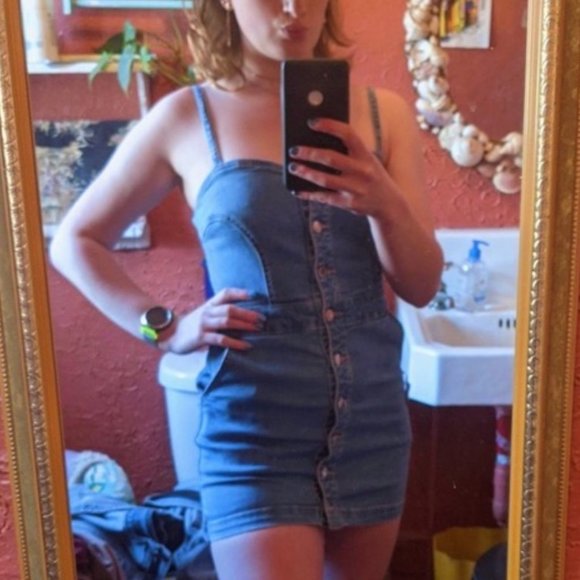 Guess Denim Mini Dress - Picture 1 of 4